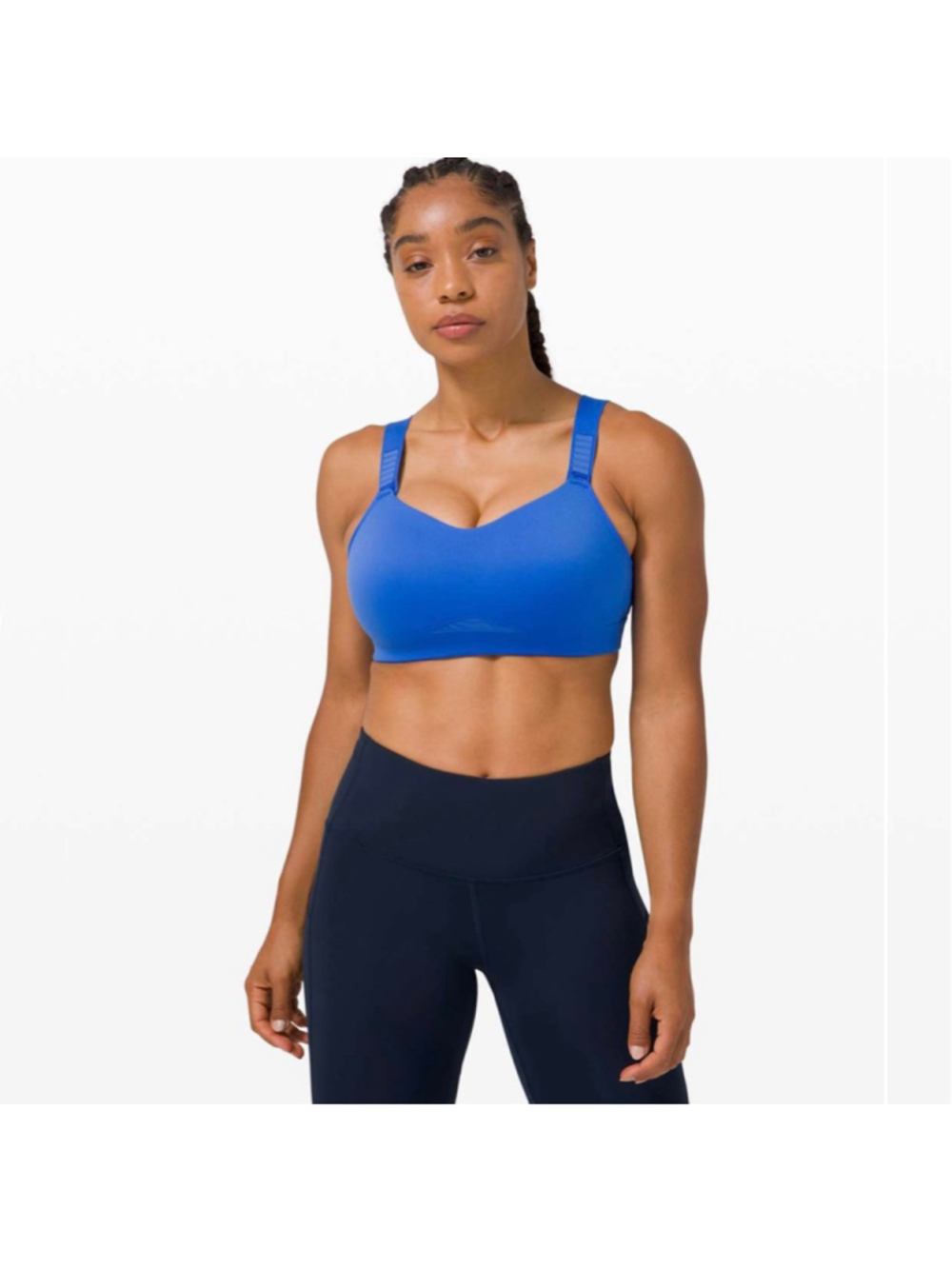 Lululemon Swift Speed Bra *High Support 34 D Blue Workout Running Athletic